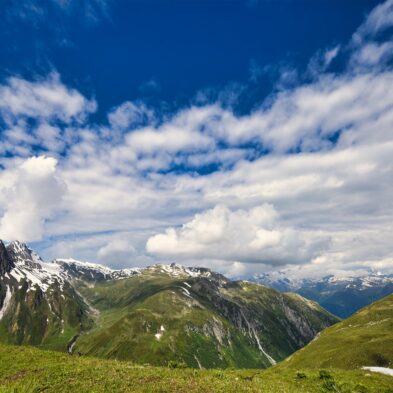 Gornergrat Railway winding up the mountain with stunning views of glaciers and the Matterhorn