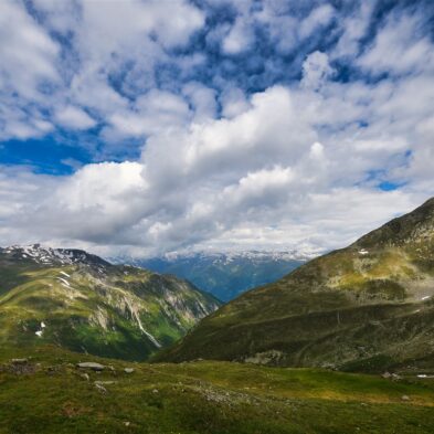 Gornergrat Railway winding up the mountain with stunning views of glaciers and the Matterhorn