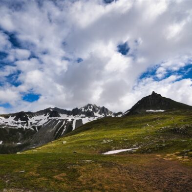 Gornergrat Railway winding up the mountain with stunning views of glaciers and the Matterhorn
