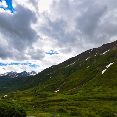 Gornergrat Railway winding up the mountain with stunning views of glaciers and the Matterhorn